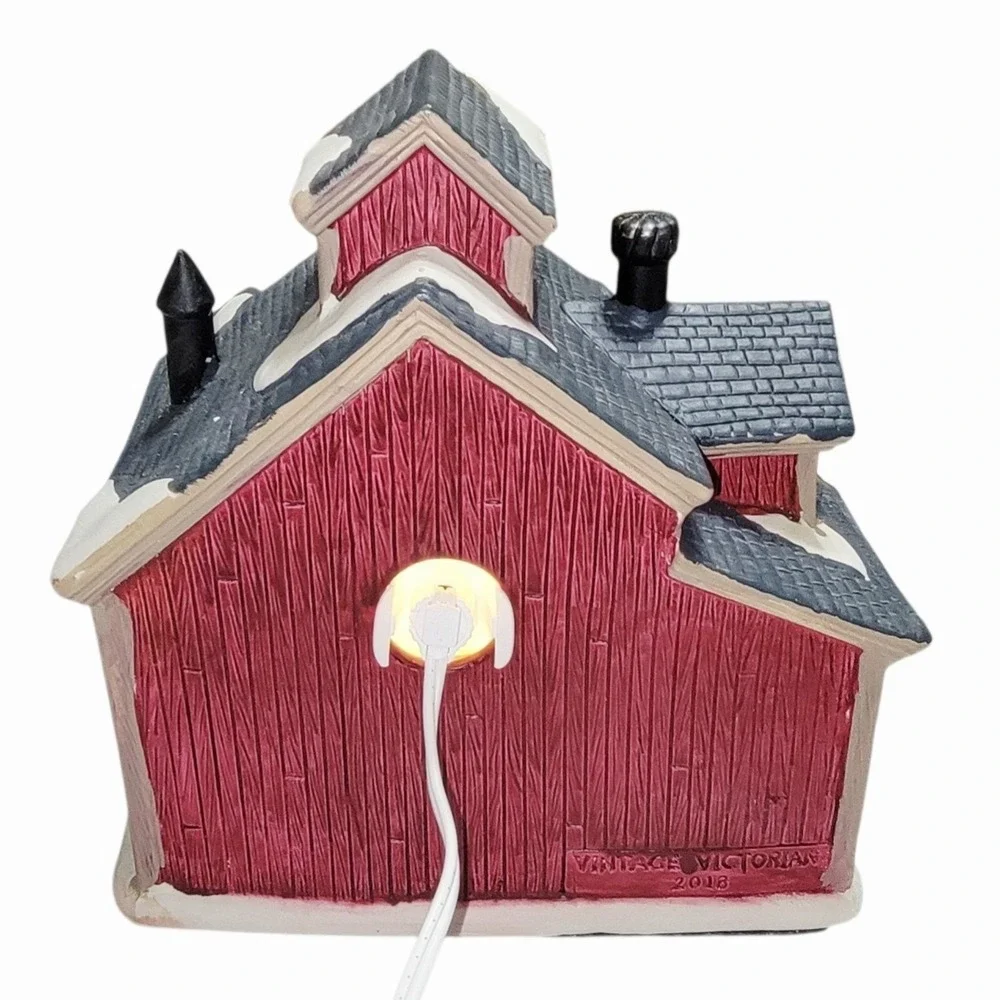 Holiday Time Hot Apple Cider Christmas Village 2018 Light Up Building w Box